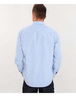 Рубашка Slim с длинным рукавом Lee Cooper MOKER 1400 BLUE