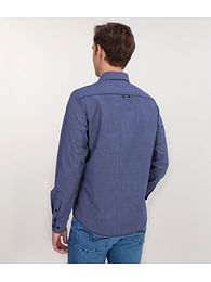 Рубашка Slim с микровышивкой Lee Cooper WEST 2520 BLUE Рубашка Slim с микровышивкой Lee Cooper WEST 2520 BLUE