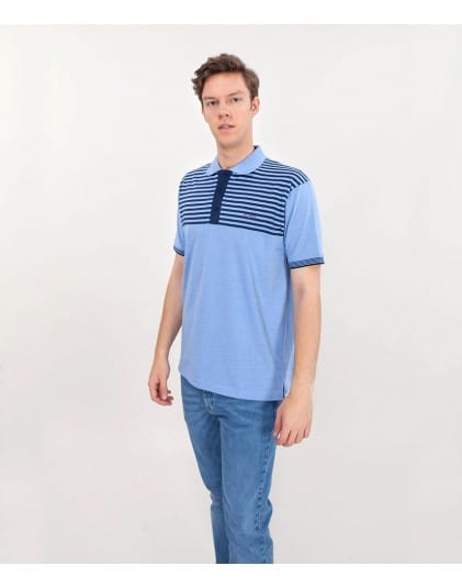 Поло в полоску Lee Cooper MARCELI 2568 BLUE