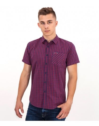 Рубашка Slim с коротким рукавом Lee Cooper LARGUS2 5240 RED