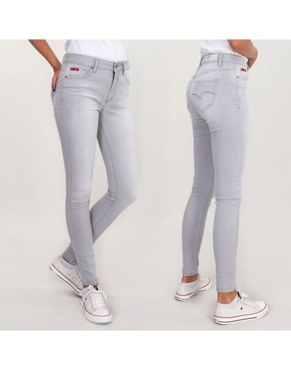 Джинсы женские 11.75oz Skinny Lee Cooper SCARLET 2096 LIGHT GREY