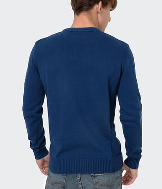 Хлопковый свитер Lee Cooper BILL COTTON BLUE/BLACK/GREY