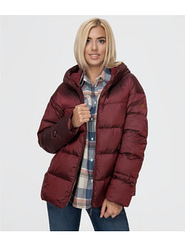 Стеганый пуховик с капюшоном Lee Cooper GALA 2020 RED Стеганый пуховик с капюшоном Lee Cooper GALA 2020 RED