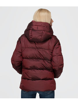 Стеганый пуховик с капюшоном Lee Cooper GALA 2020 RED Стеганый пуховик с капюшоном Lee Cooper GALA 2020 RED