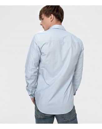 Рубашка Slim с микропринтом Lee Cooper DANIELS PM56 BLUE