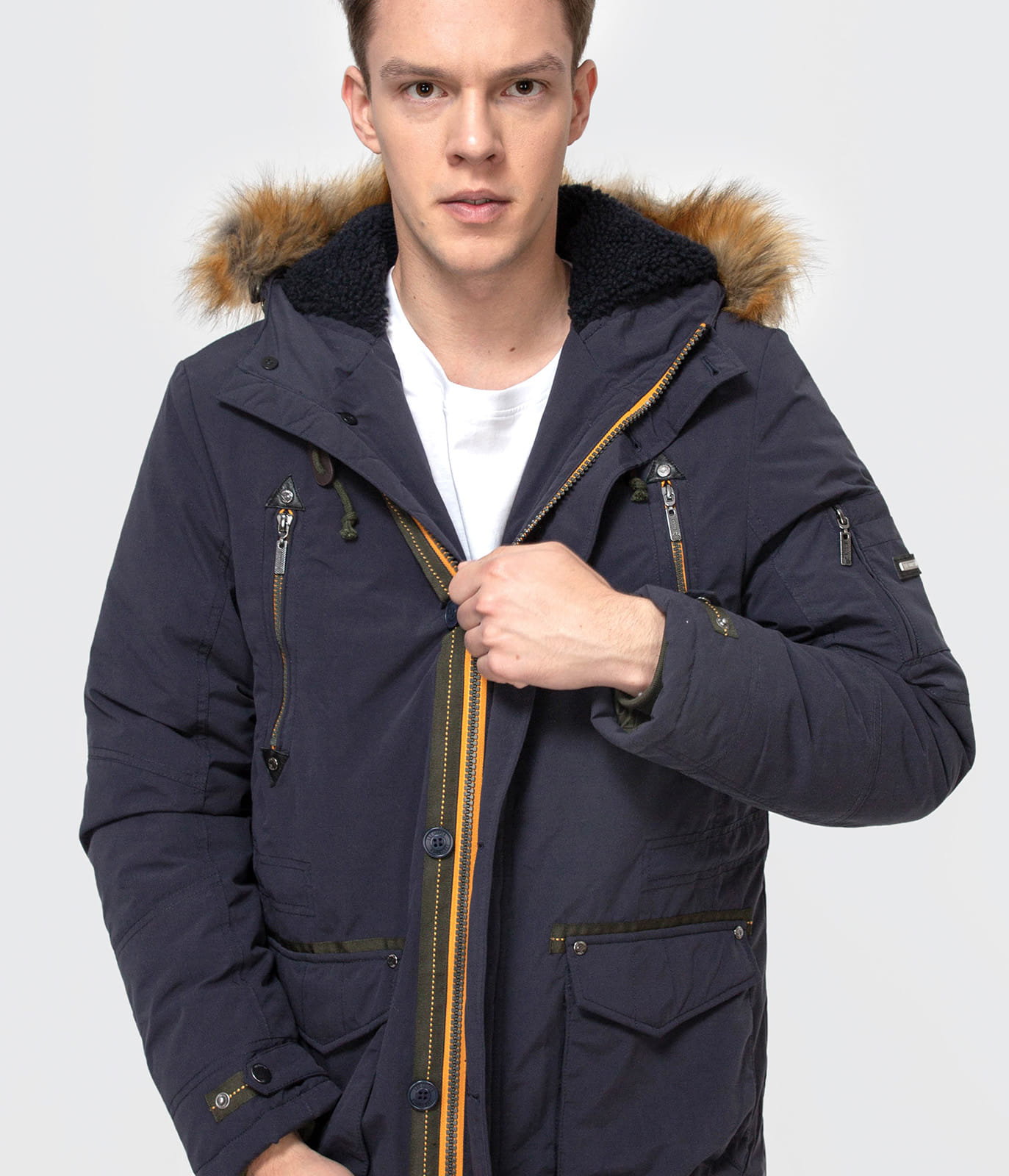 Куртка с регулируемым капюшоном Lee Cooper DATON 1020 NAVY