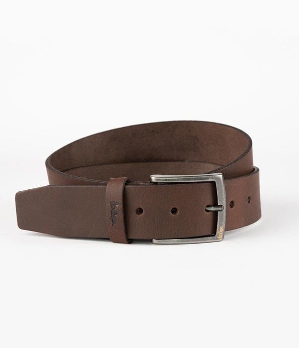 Ремень кожаный Lee Cooper LCJ 68 BROWN