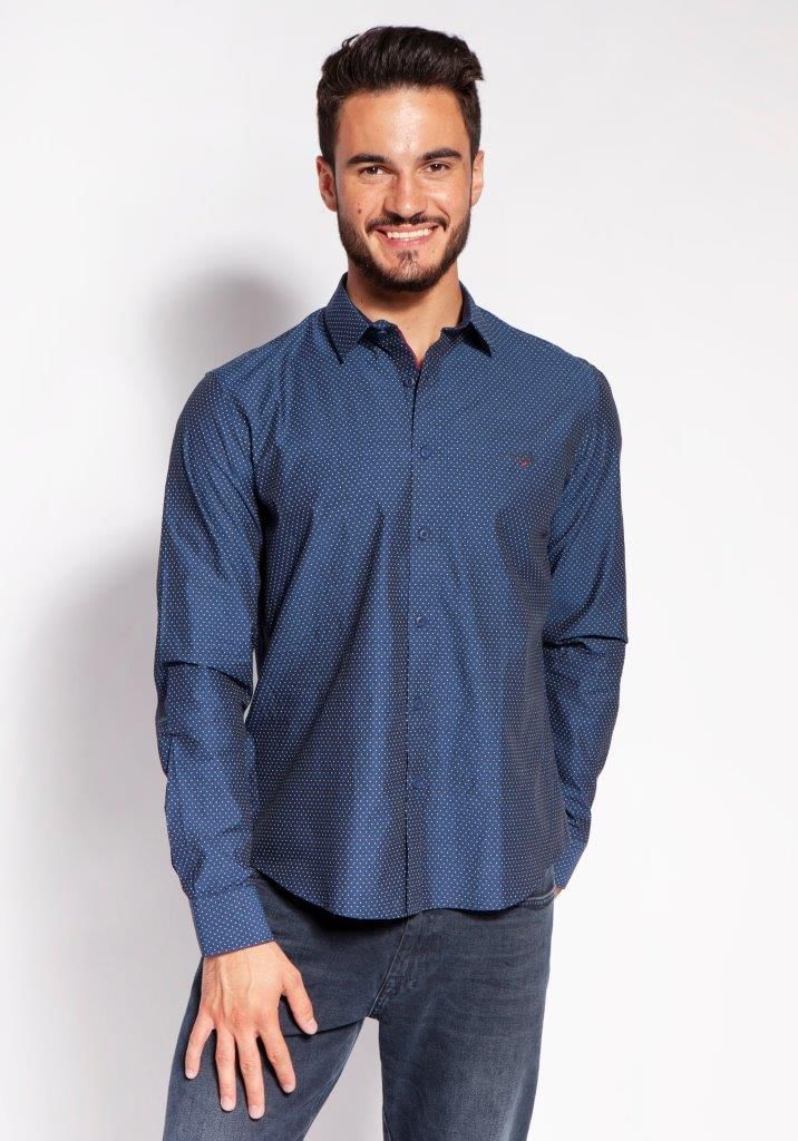 Рубашка Regular с микропринтом Lee Cooper HILARY 2237 NAVY