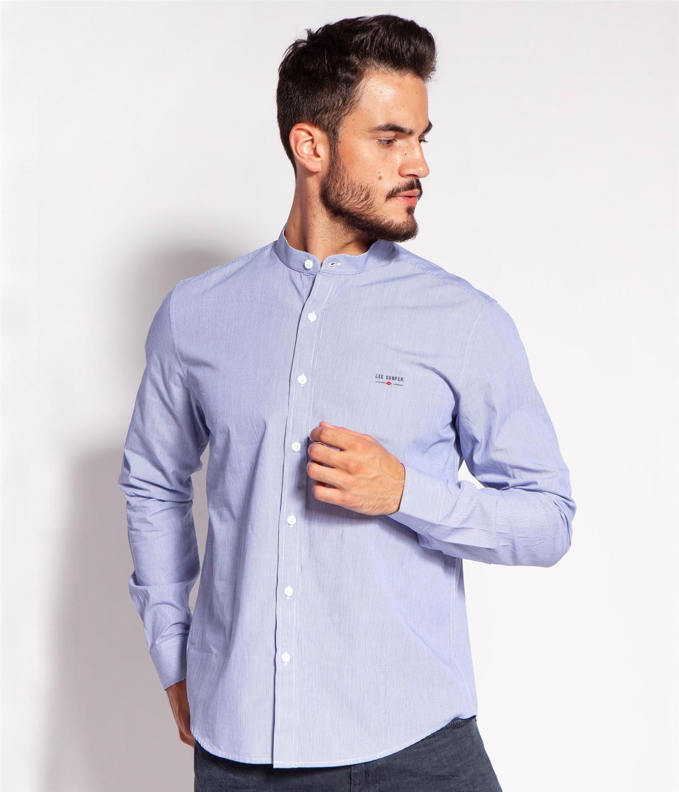 Рубашка Regular с воротником-стойкой Lee Cooper HUGO 2285 BLUE