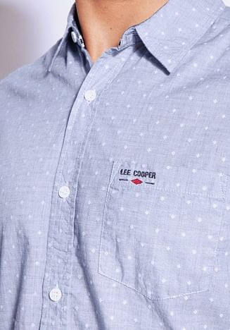 Рубашка Regular с микропринтом Lee Cooper OWEN2 1014 BLUE
