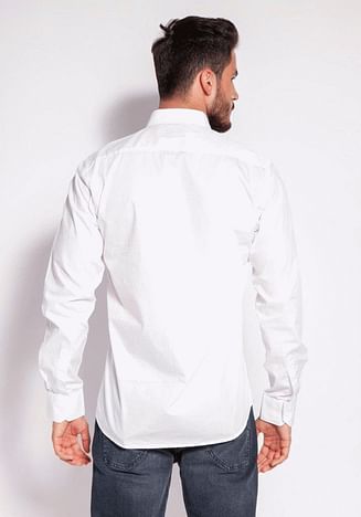 Рубашка Slim с длинным рукавом Lee Cooper WINDSOR 62GL WHITE