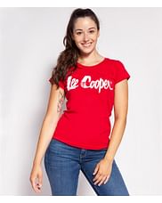 Джемпер тонкий с логотипом 5ply Lee Cooper HELIA 2020 RED