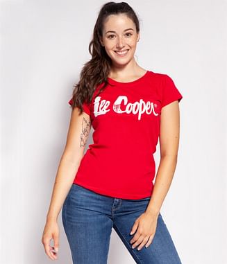 Джемпер тонкий с логотипом 5ply Lee Cooper HELIA 2020 RED