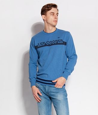 Пуловер мужской 12ply Lee Cooper REVAL 9053 BLUE