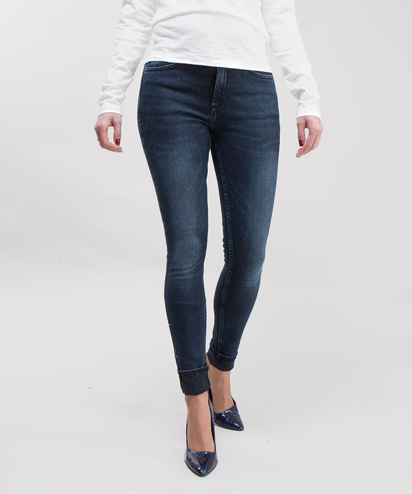 Джинсы женские 11.75oz Skinny Lee Cooper SCARLET 2053 BLUE BLACK