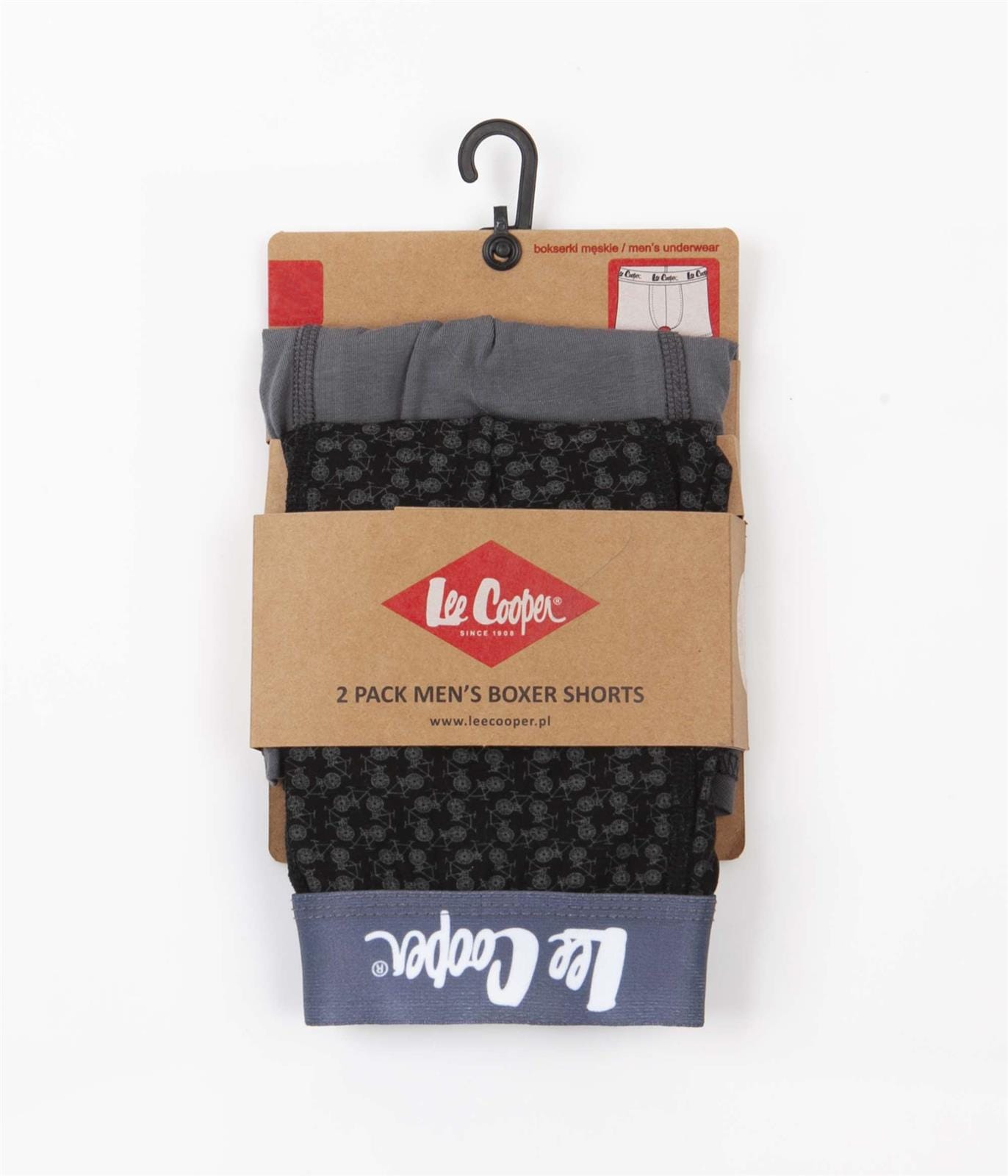 Комплект из двух боксеров Lee Cooper DUOBOX 9531 GREY BLACK