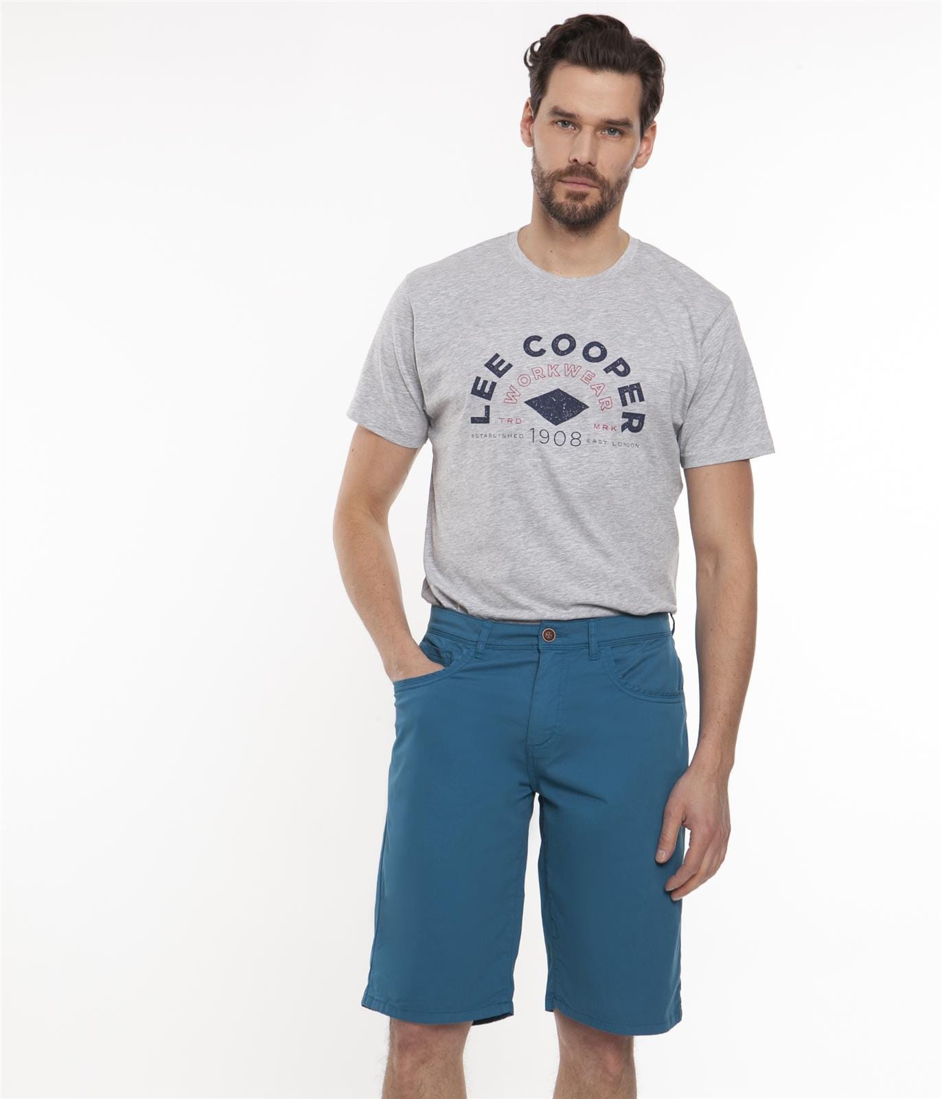 Шорты-бермуды Lee Cooper JAMES 2030 CORAL BLUE