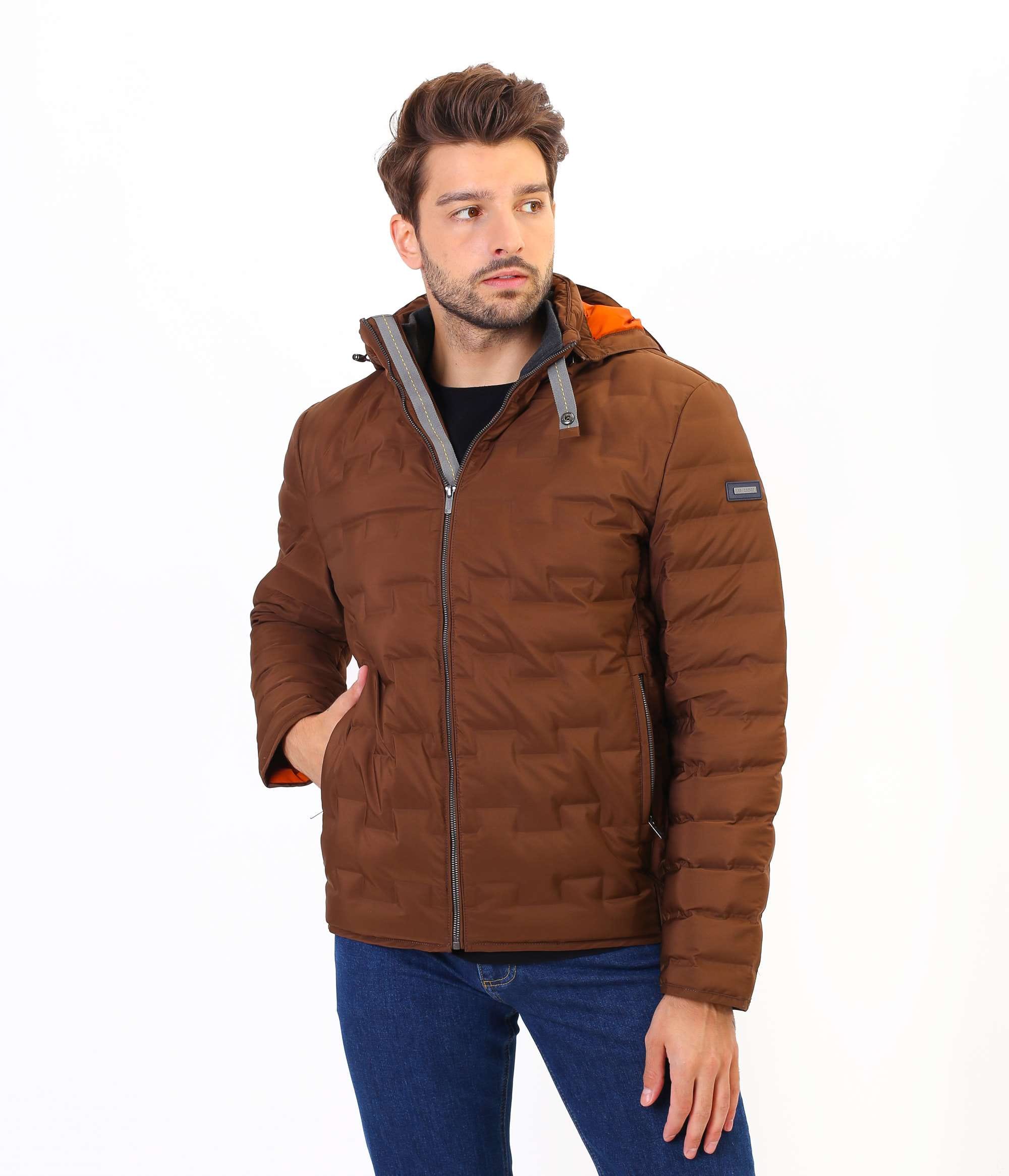 Пуховик с капюшоном Lee Cooper ARIAN 5376 TOBACCO