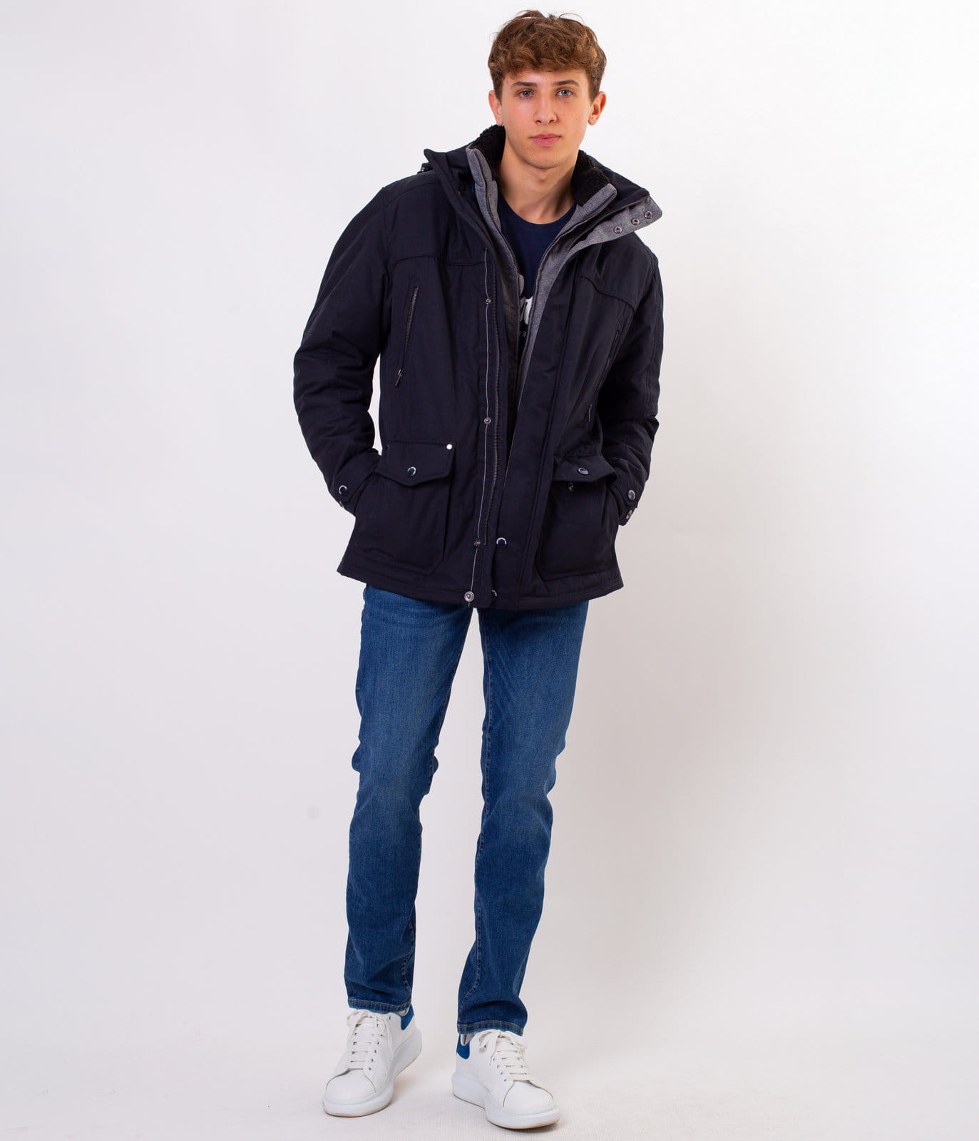 Куртка с капюшоном Lee Cooper AUGUST 7067 DARK NAVY