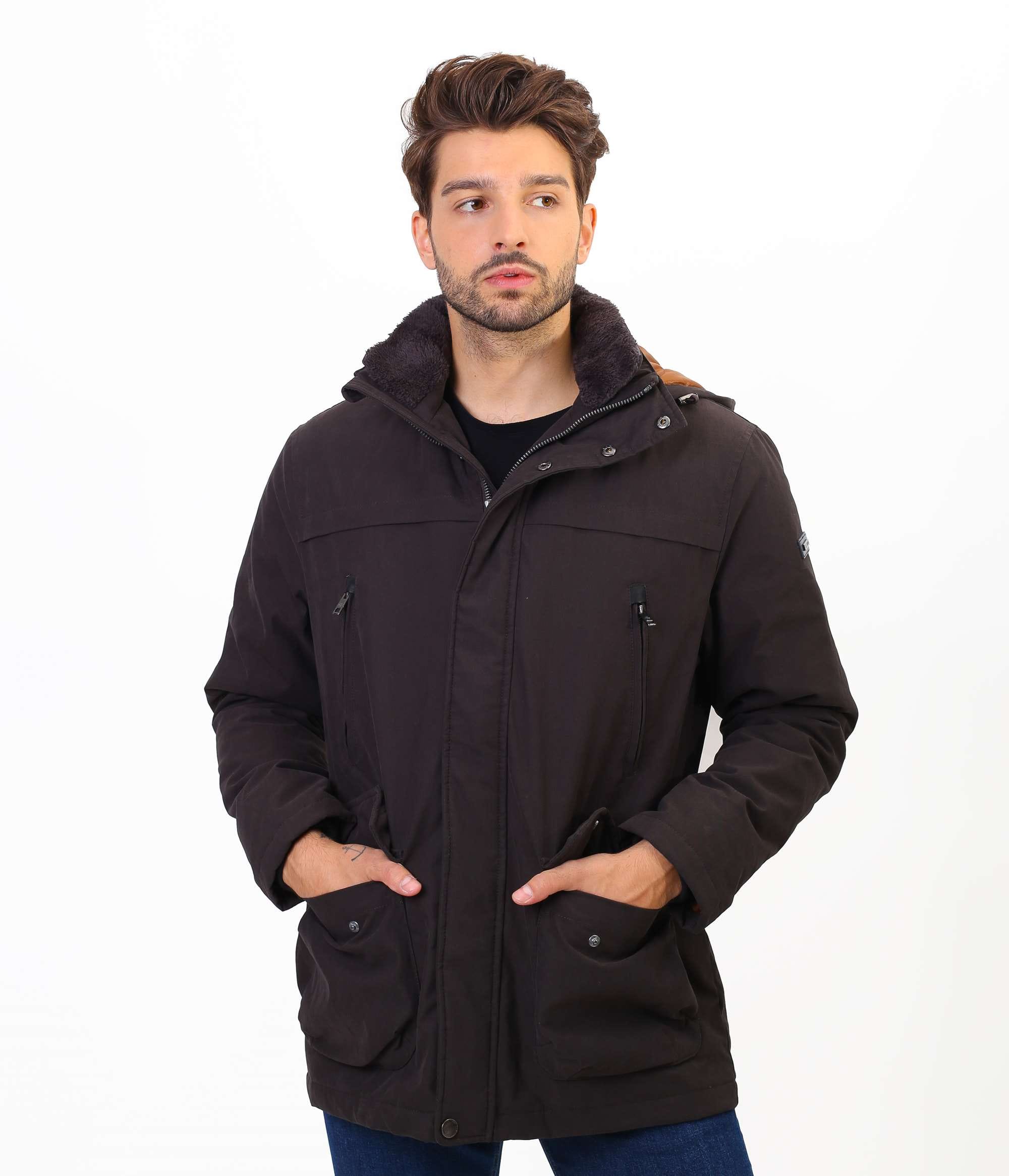 Куртка со съёмным капюшоном Lee Cooper GRAND 5356 DARK BROWN