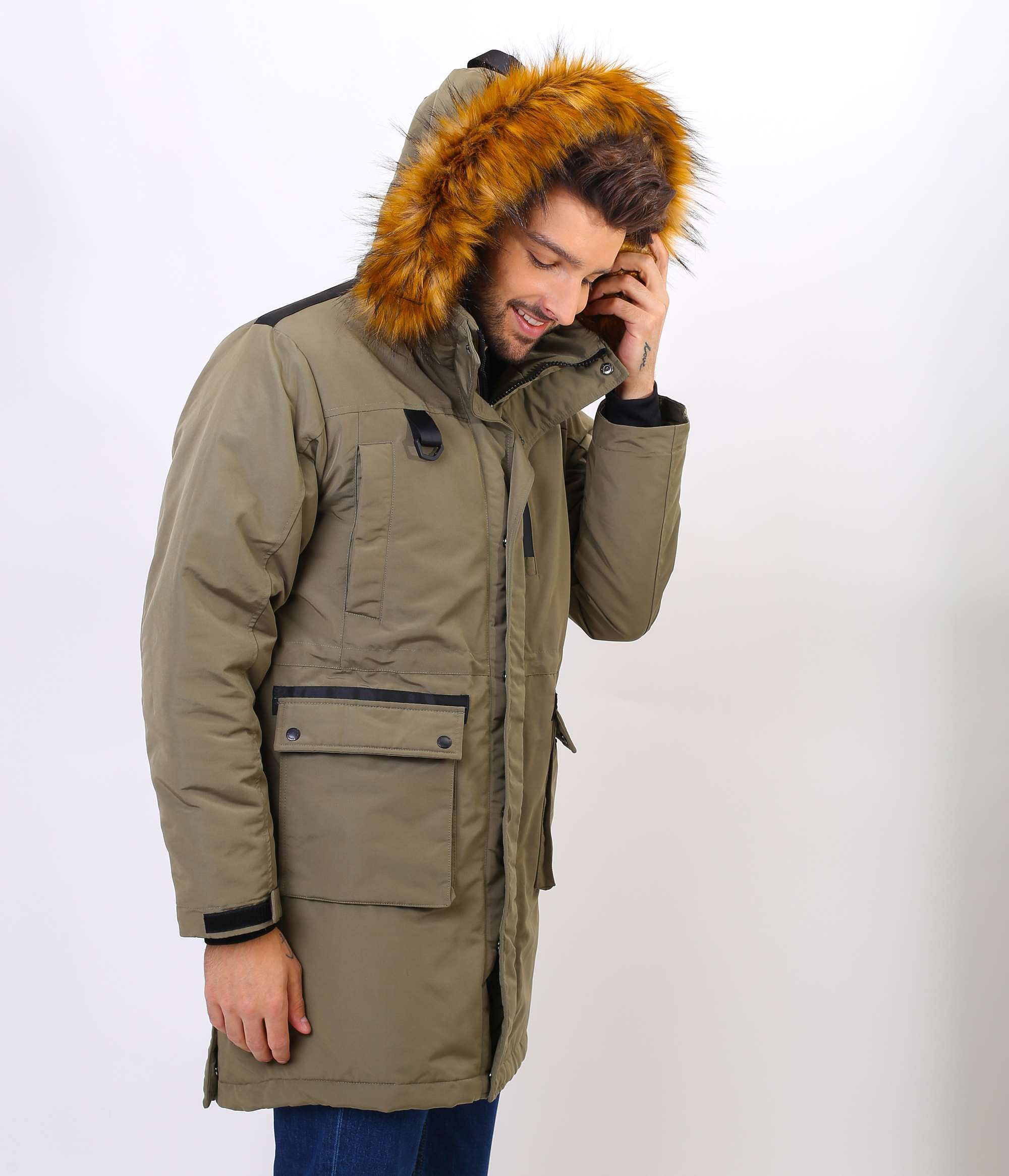 Lee cooper hooded hot sale parka jacket mens