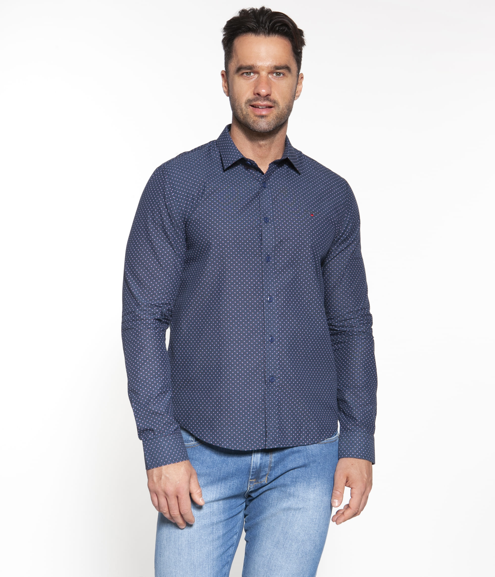 Рубашка с микропринтом Regular Lee Cooper VERON 1219 DRESS BL