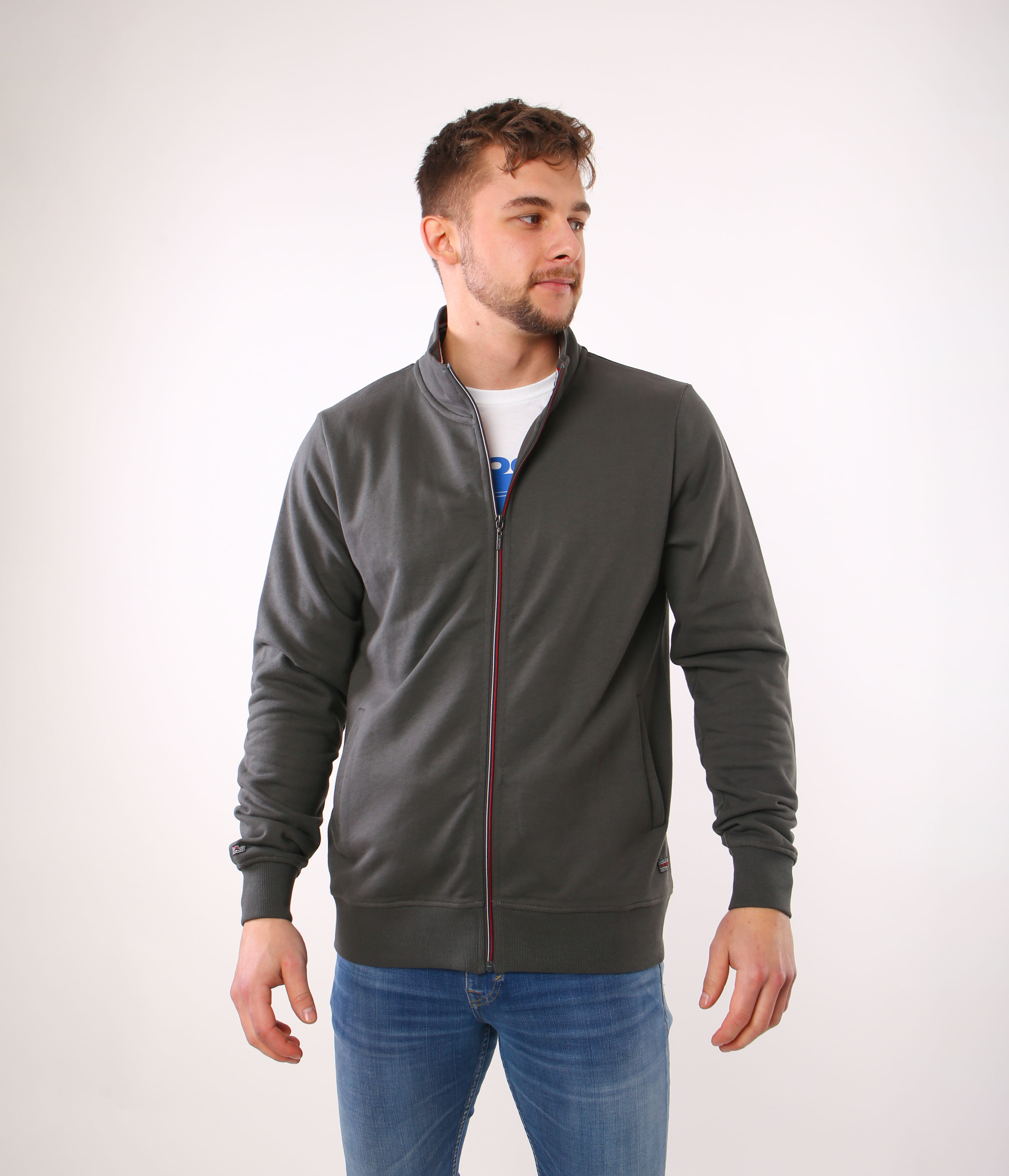 Толстовка на молнии Lee Cooper BRUNO 2350 DARK SHADOW