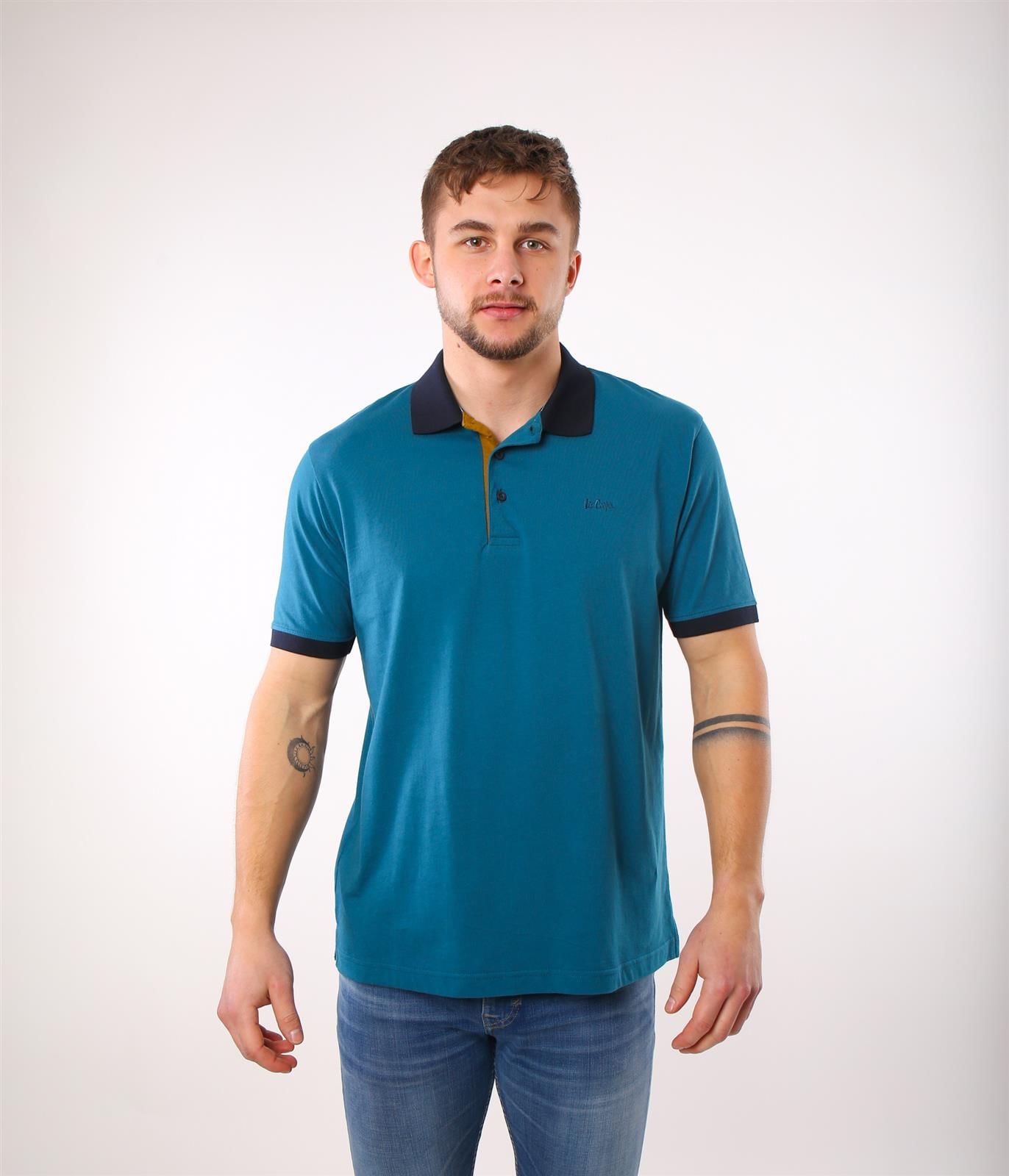 Рубашка-поло Lee Cooper ANTONIO 2500 CORAL BLUE