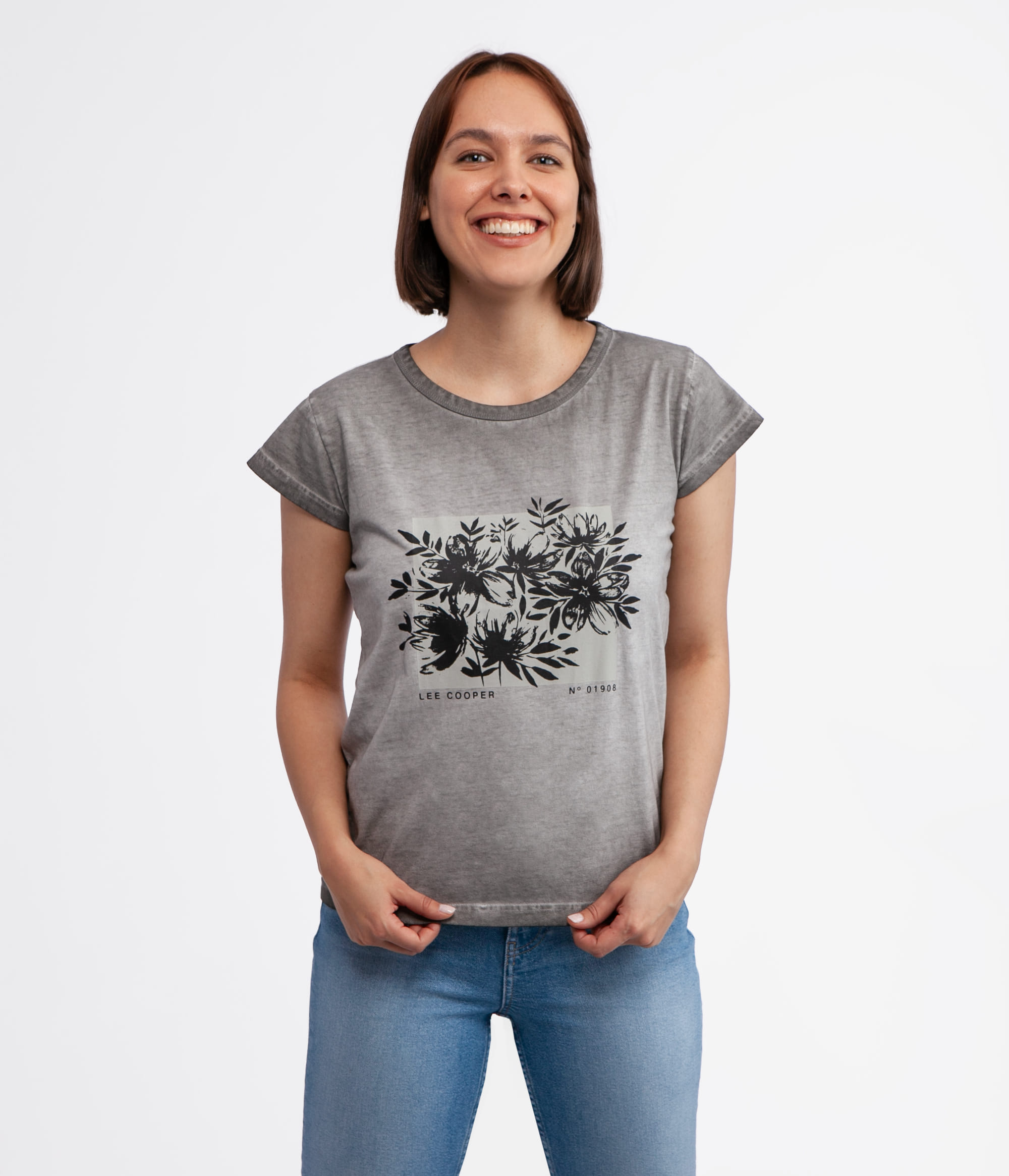 Футболка с принтом Lee Cooper HILDA 6060 GREY