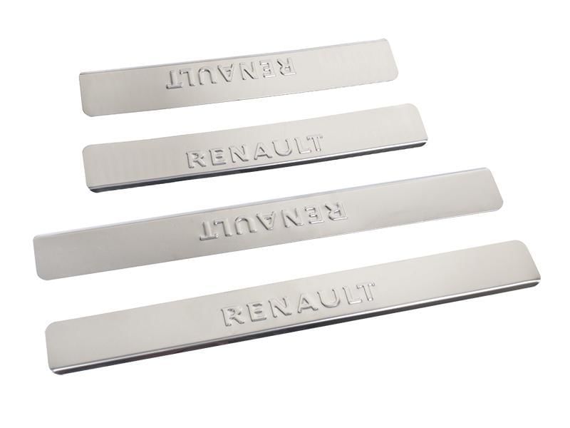 Накладки внутренних порогов NPS-055 RENAULT Logan 2, Sandero + Stepway версии