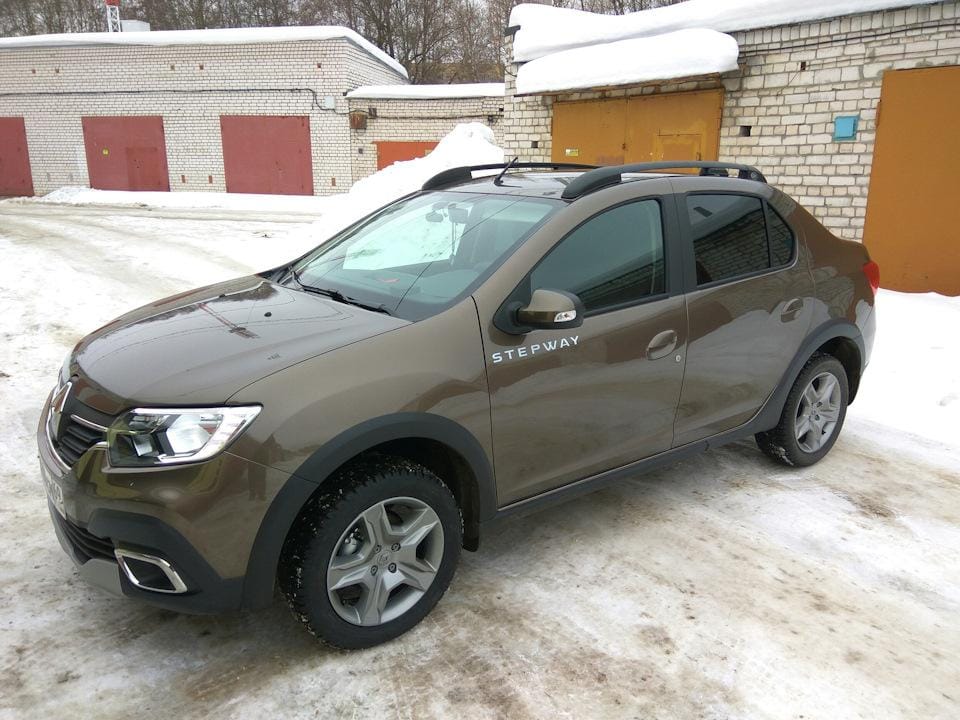 Рейлинги (Дуги) 022511 Renault Logan 2 , Logan Stepway (2014-) анод cерый матовый APS Россия.
