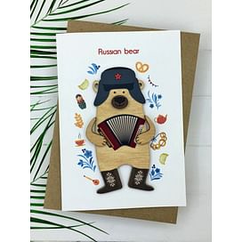 Открытка «Russian Bear» + конверт