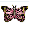 Бабочка-монарх 38см X 97см шар фольга Фольгированные шары