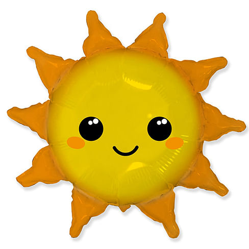 Солнце 73 х 78см шар фольга