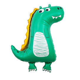 Шар (34*86см) Динозаврик, Зелёный