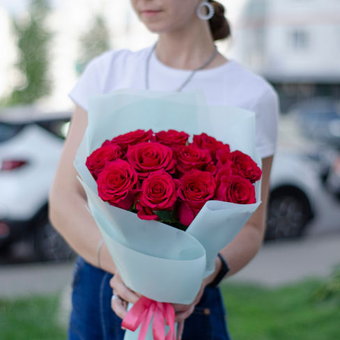 Букет роз "Малиновый джем"