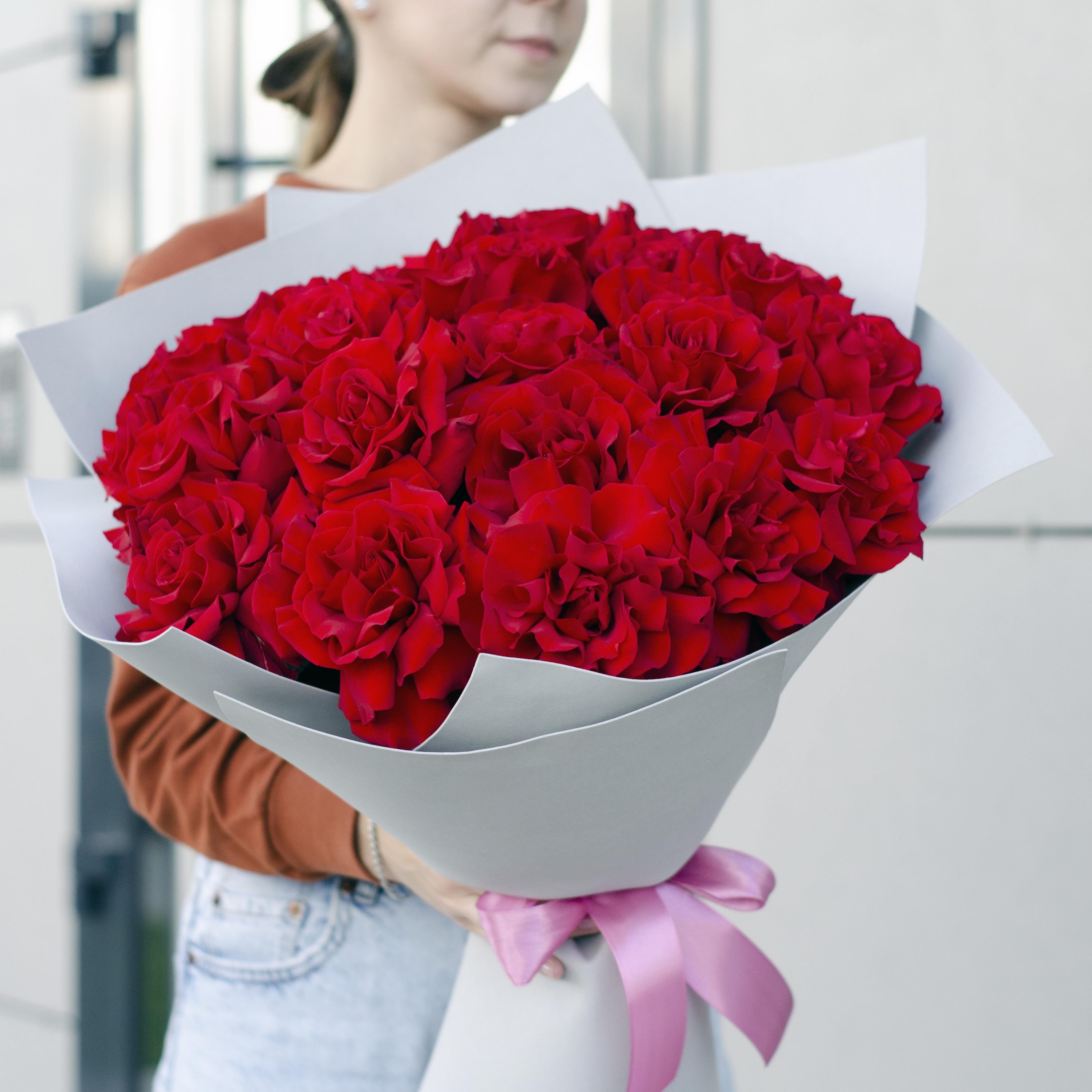 Букет французских роз "Шарман" 21 роза