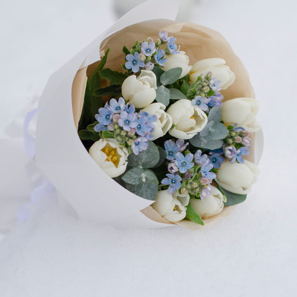 Букет с тюльпанами "Первоцветы"