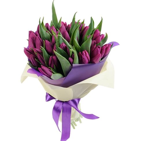 Букет тюльпанов "Виолетта"