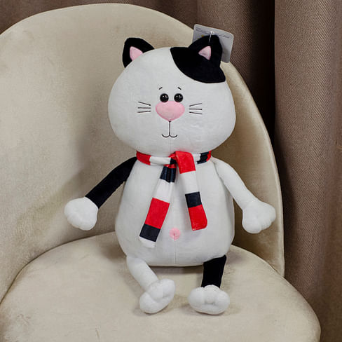 Игрушка котик с шарфиком