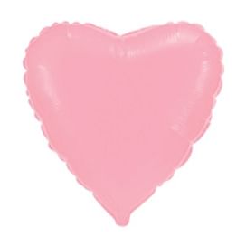 БОЛЬШОЙ Шар (32''/81 см) Сердце, Розовый Фольгированные шары