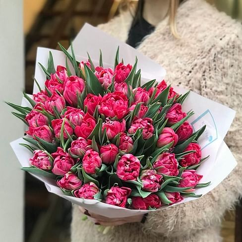 Букет пионовидных тюльпанов "