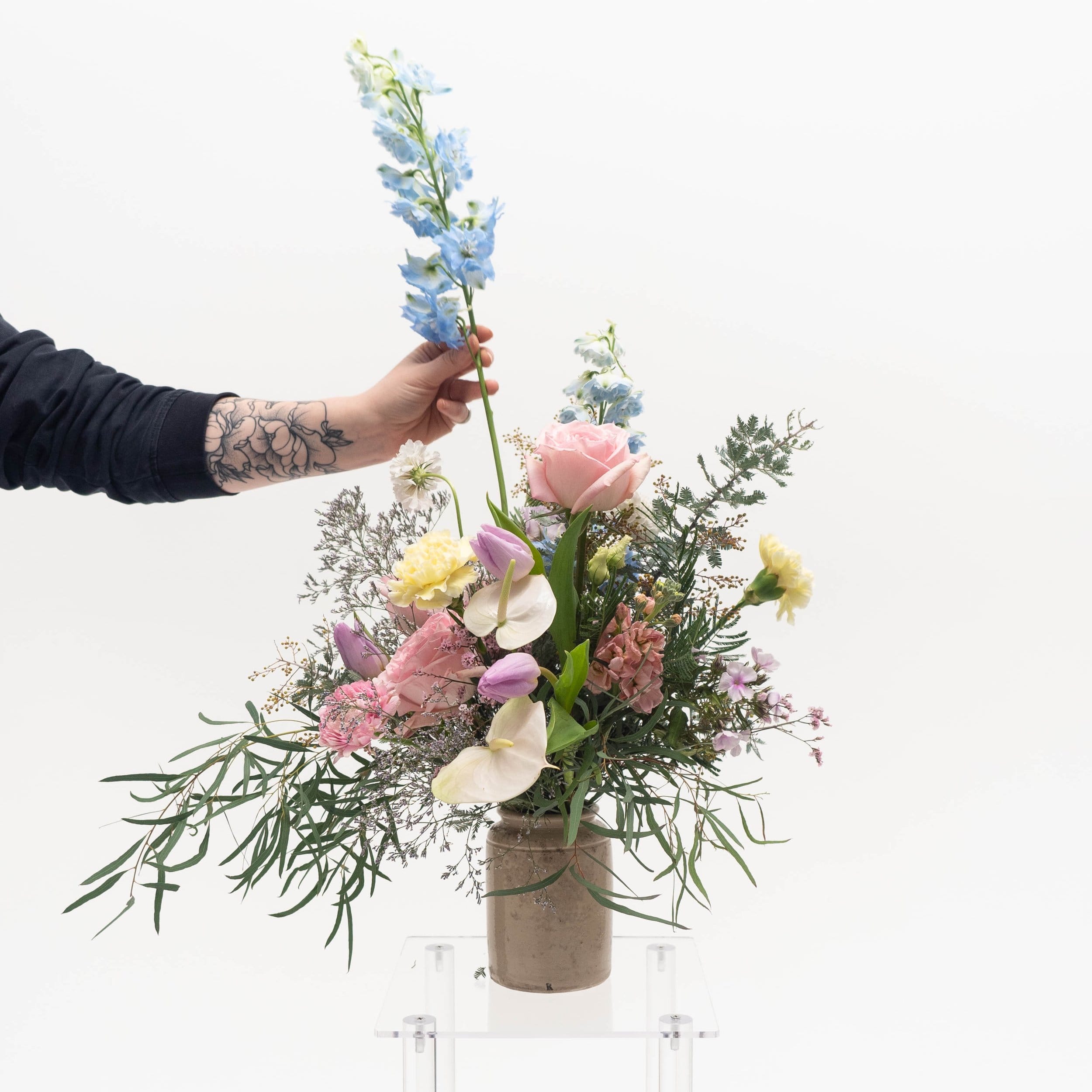 Цветы без упаковки Размер M (сумма цветов одной поставки 110 р)