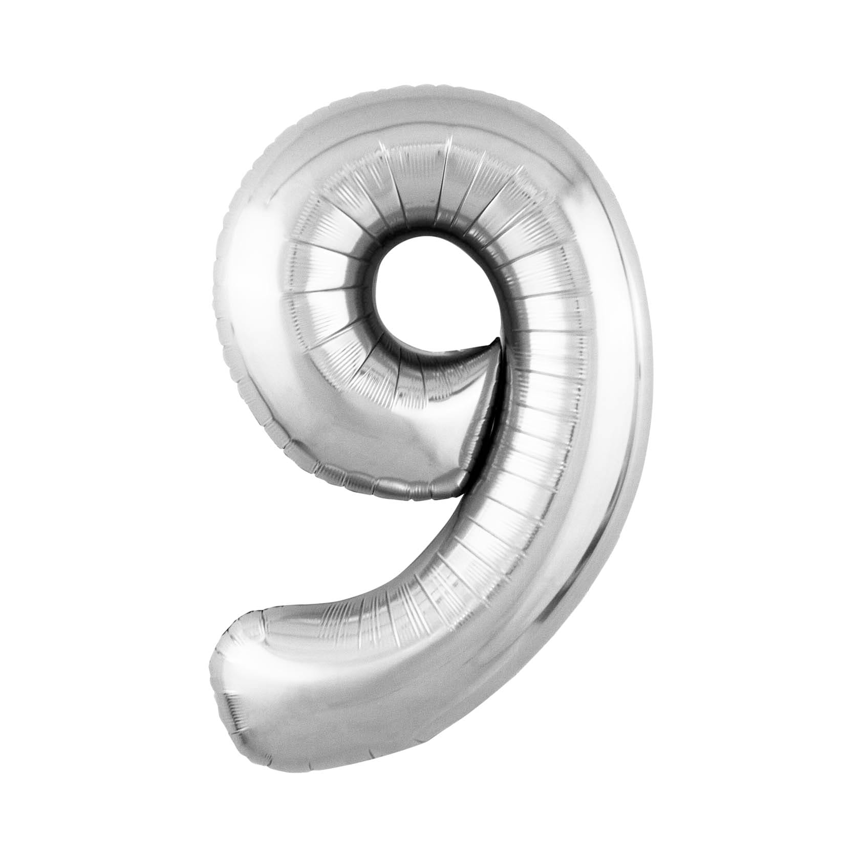 Шар цифра, фольгированный, цвет серебро, 102 см Фольгированные шары