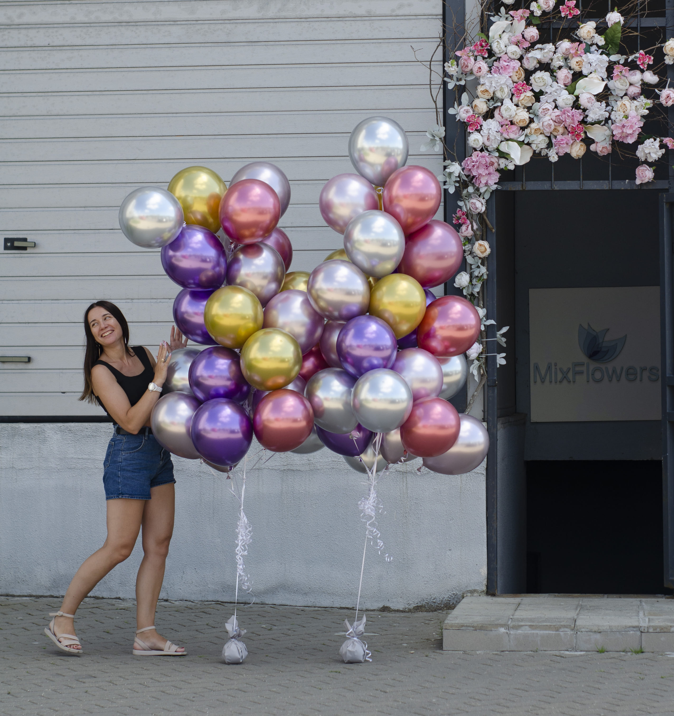 Сет из 25 хромированных зеркальных шаров