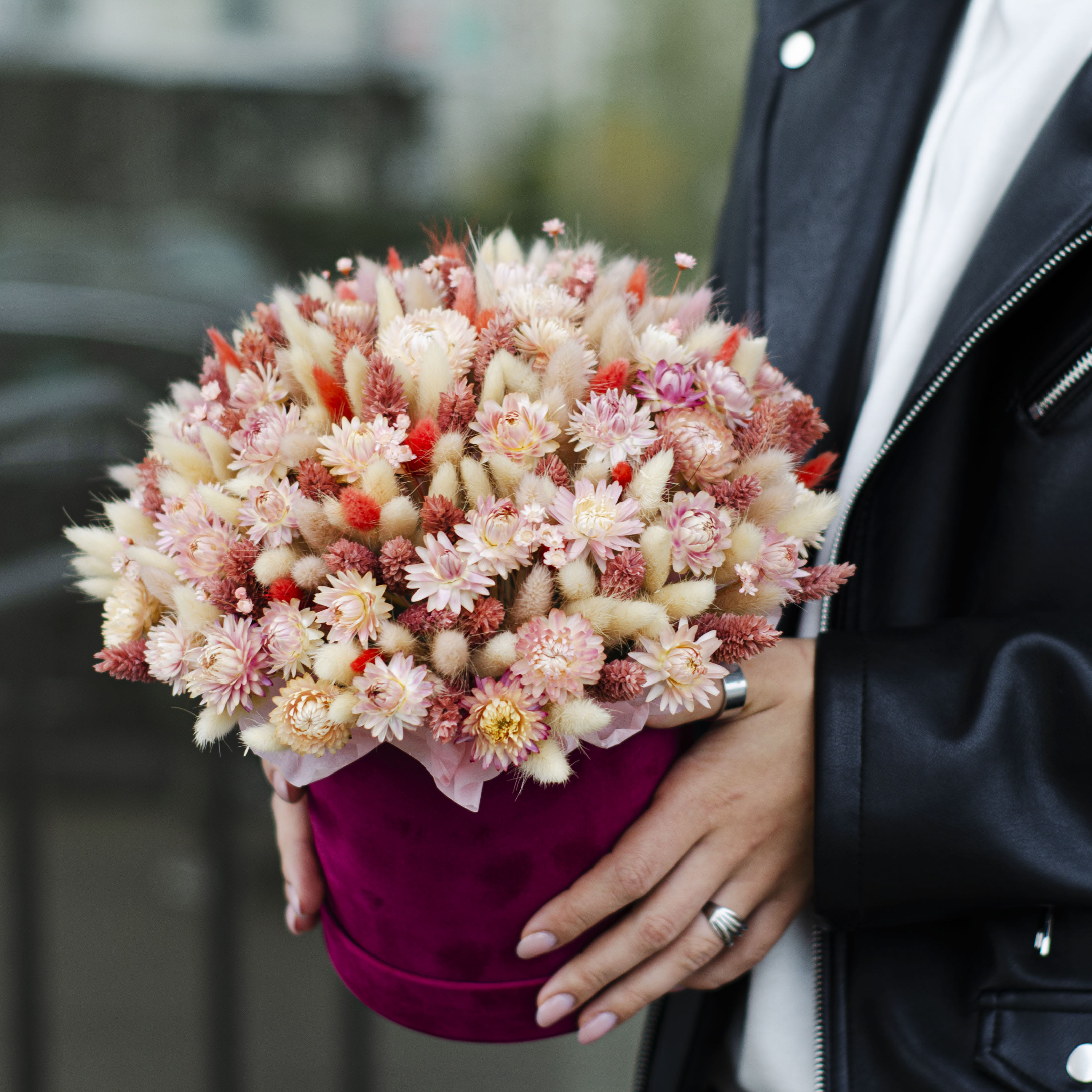 Коробка с сухоцветами "Бермуды"