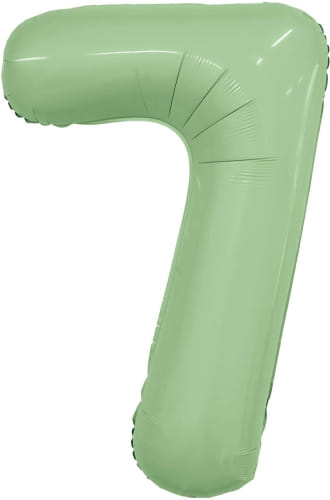 Шар цифра, фольгированный, цвет Оливковый, 102 см Фольгированные шары