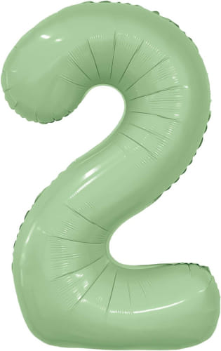 Шар цифра, фольгированный, цвет Оливковый, 102 см Фольгированные шары