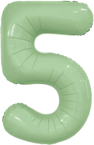 Шар цифра, фольгированный, цвет Оливковый, 102 см Фольгированные шары