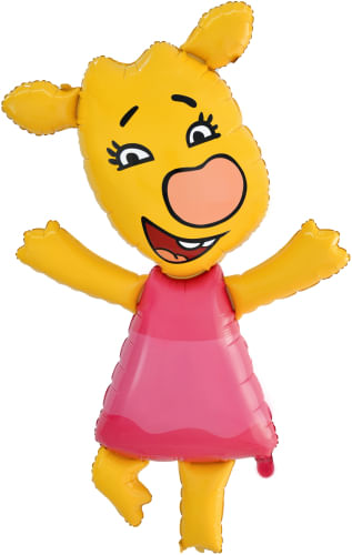 Шар (52''/132 см) Фигура, Оранжевая корова, Зоя